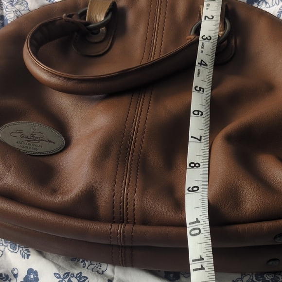 Peruzzi Brown Leather Satchel - Picture 10 of 11